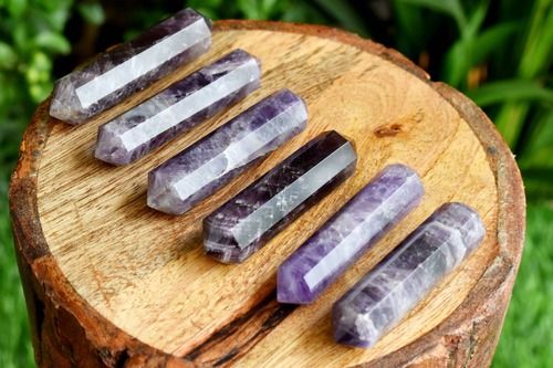 Amethyst Points, Double Terminated Pointed Crystal Pencils