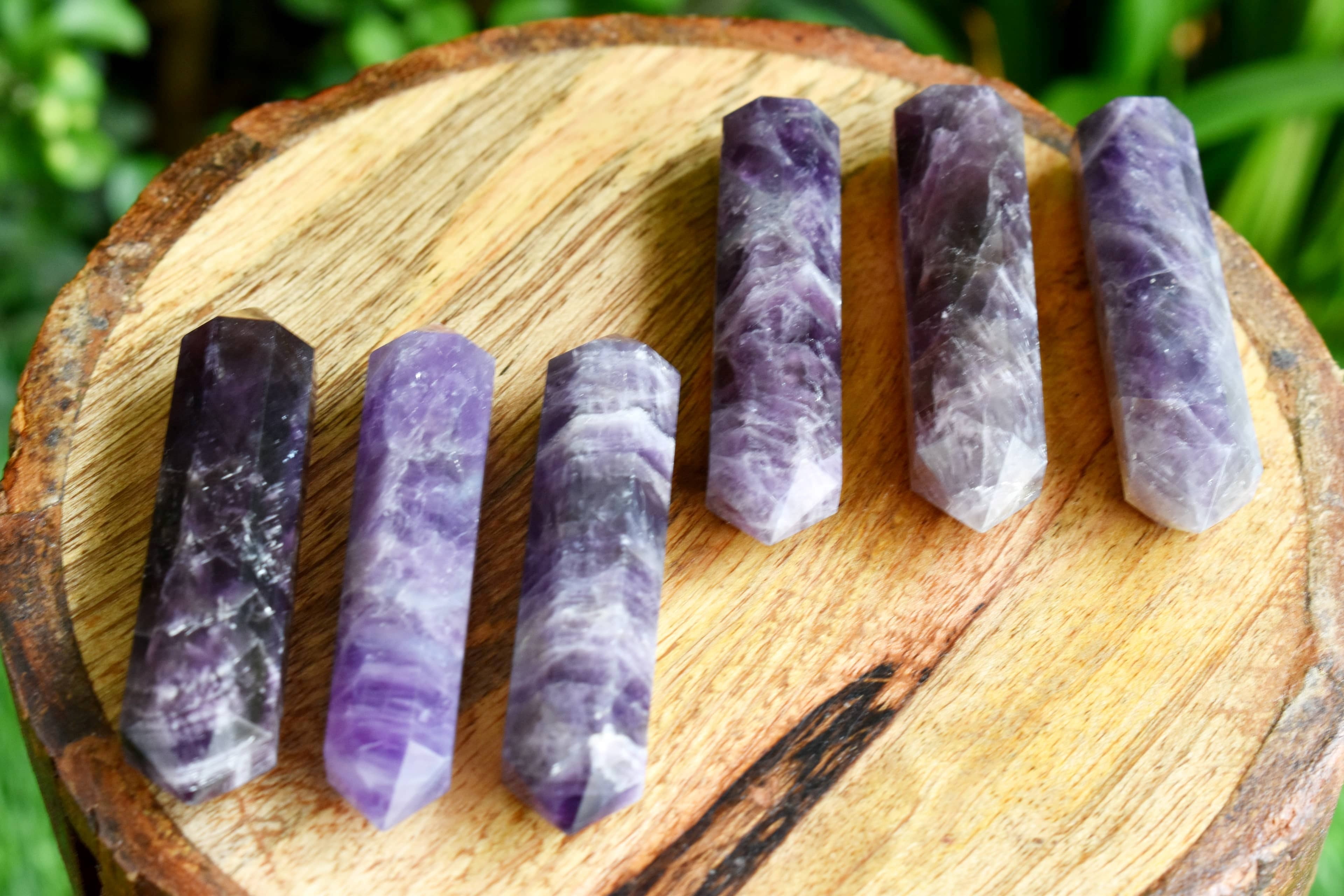 Amethyst Points, Double Terminated Pointed Crystal Pencils