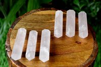 Rose Quartz Points, Double Terminated Pointed Crystal Pencils