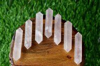 Rose Quartz Points, Double Terminated Pointed Crystal Pencils