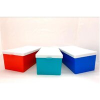 Mobile Parts Storage Plastic Box - Color: White