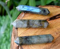 Labradorite Points, Double Terminated Pointed Crystal Pencils