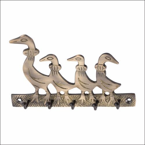 Brass Key Hanger-Four Duck