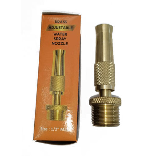 1/2 Inch Male Brass Adjustable Water Spray Nozzle