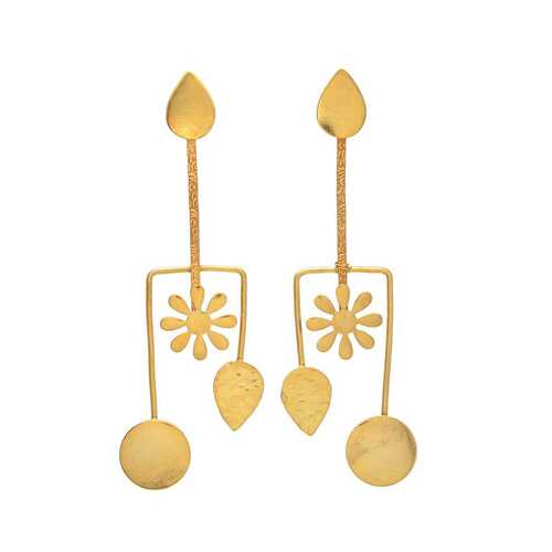 gold plated handmade designer earring set