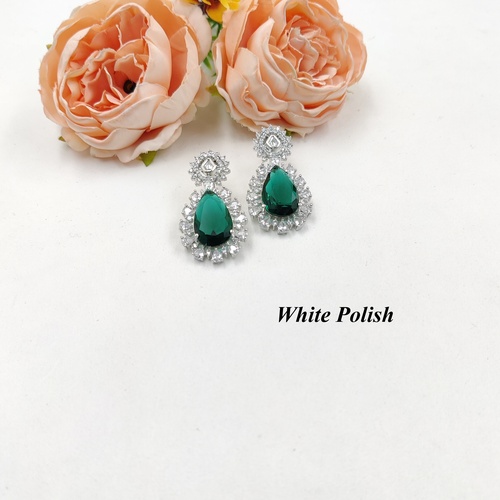 Colourstone Designer American Diamond Earring