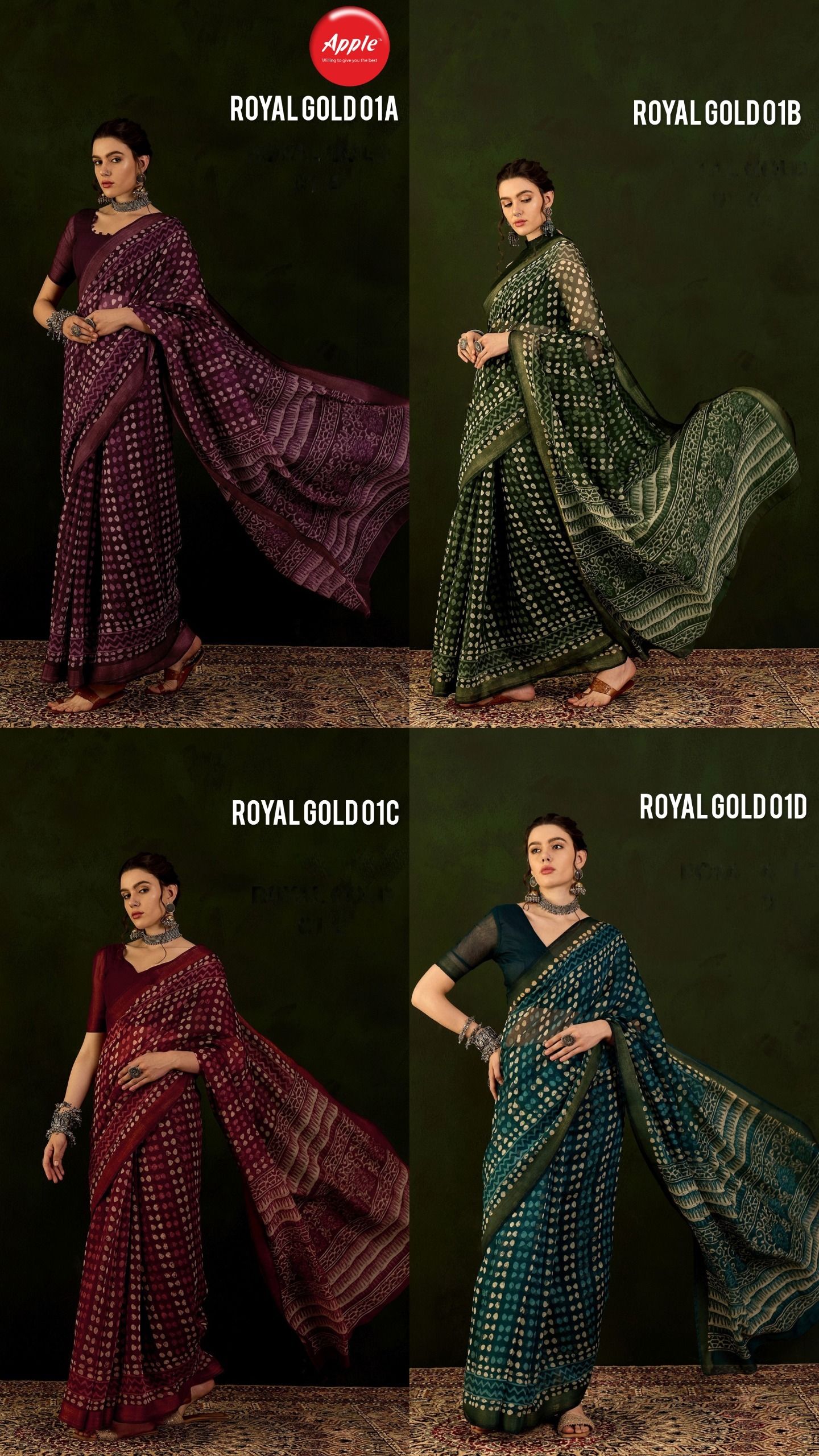 Royal Gold sarees