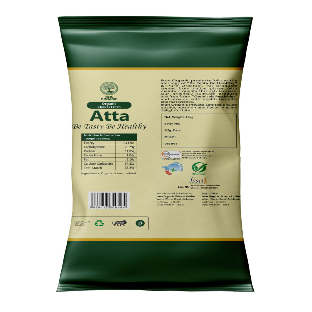 IKON Organic Chakki Fresh Atta-10 kg