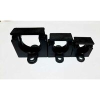 Polyamide Conduit Clamp - 74.5mm Length, 55.5mm Height, Black Ral 9005 | Uv Resistant, Easy To Assemble, 100% Indian Manufactured