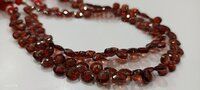 Natural Mozambique Garnet Heart Shape 4-5mm Beads Faceted Strand 8 Inch Long