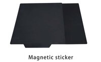 Magnetic Sticker Double Side Bed Tape 220x220mm Square Build Plate Tape Surface Flex Plate For 3d Printer Machine - Color: Black