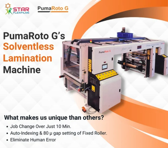 Pumaroto G Solventless Lamination Machine