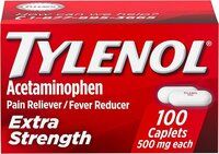 Tylenol Extra Strength Caplets with 500 mg Acetaminophen, 100 Count