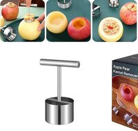 Stainless Steel Apple Core Remover Salad Tools - High-quality Stainless Steel, Twin-blade Design, Ergonomic Non-slip Handle | Easy To Clean, Versatile Use For Fruits And Vegetables