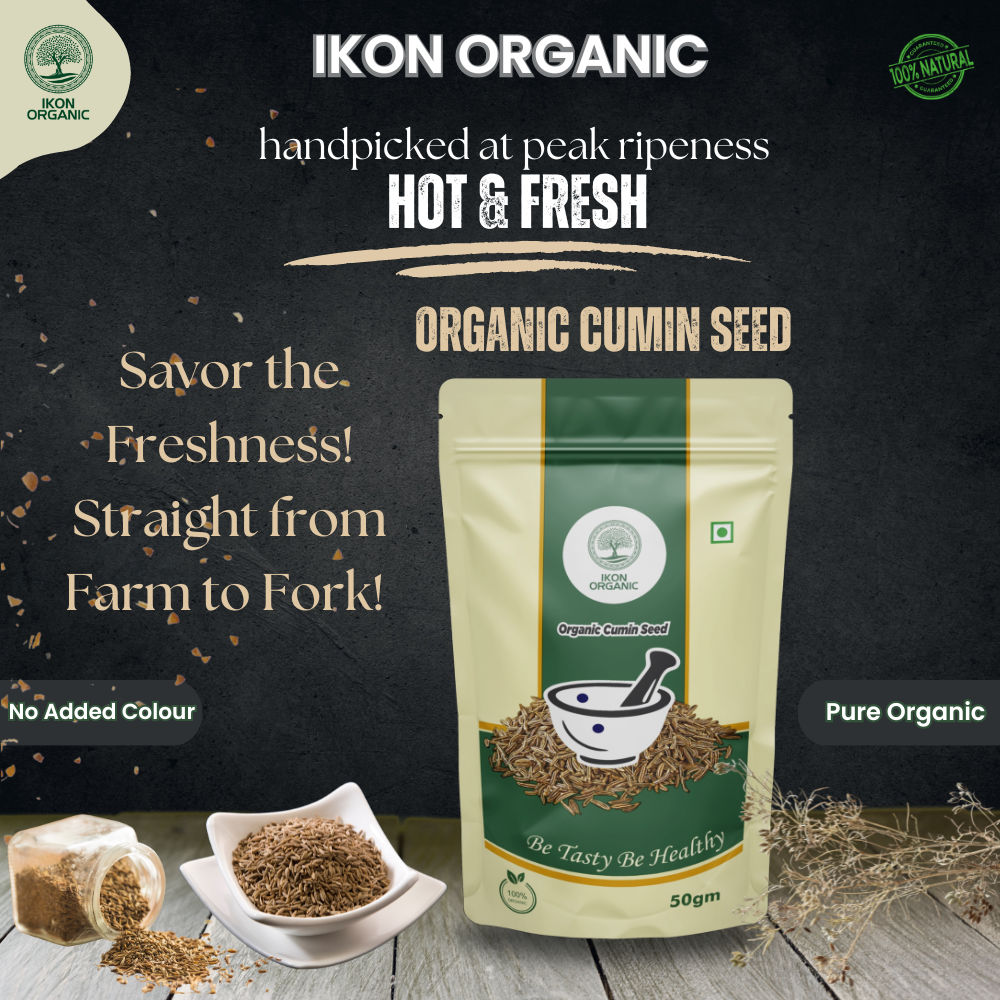 IKON Organic Cumin Seed-50gm