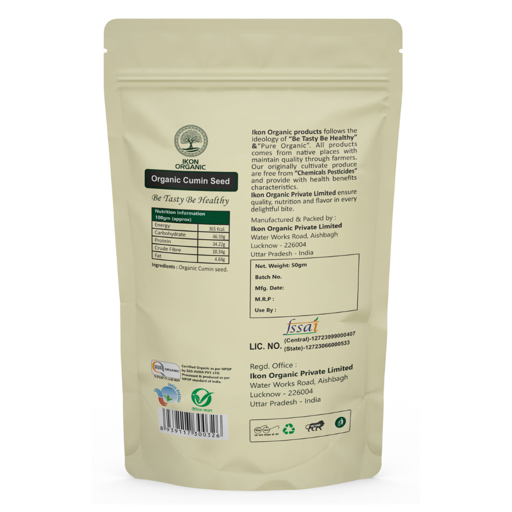 IKON Organic Cumin Seed-50gm