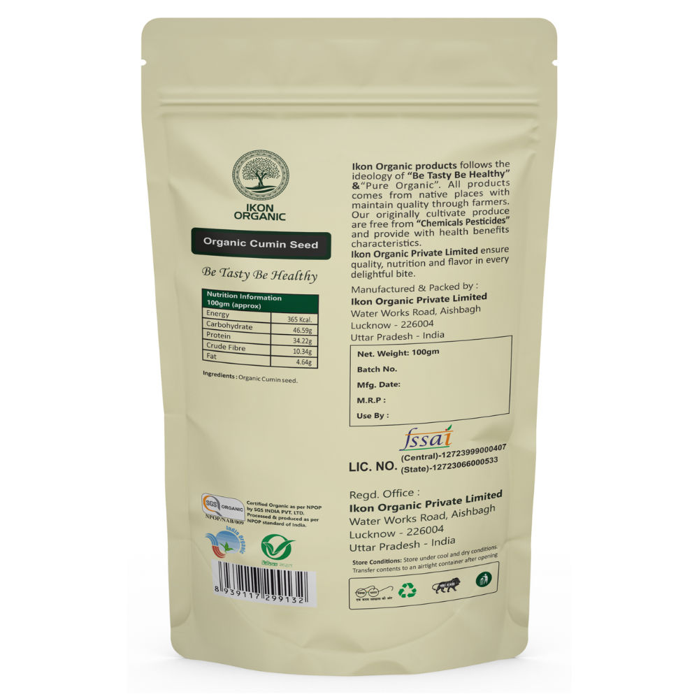 IKON Organic Cumin Seed-100gm