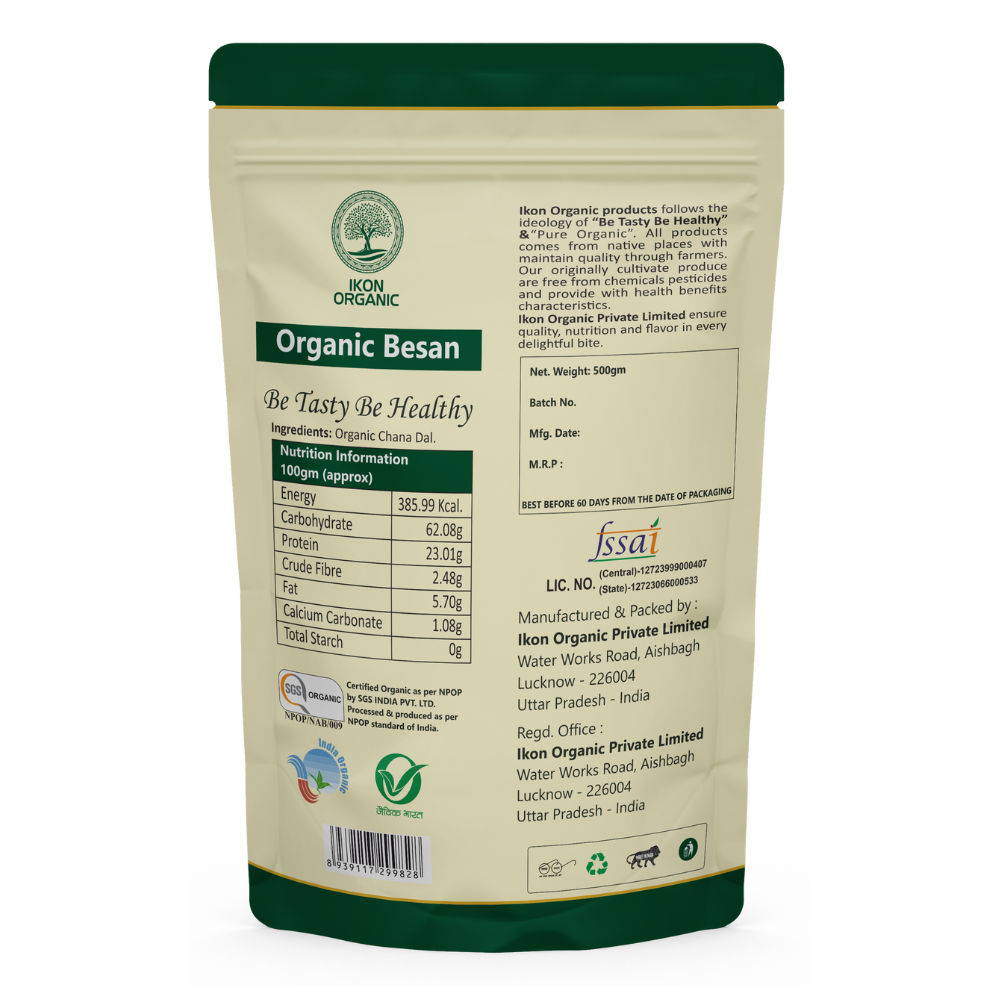 IKON Organic Besan Flour-500gm