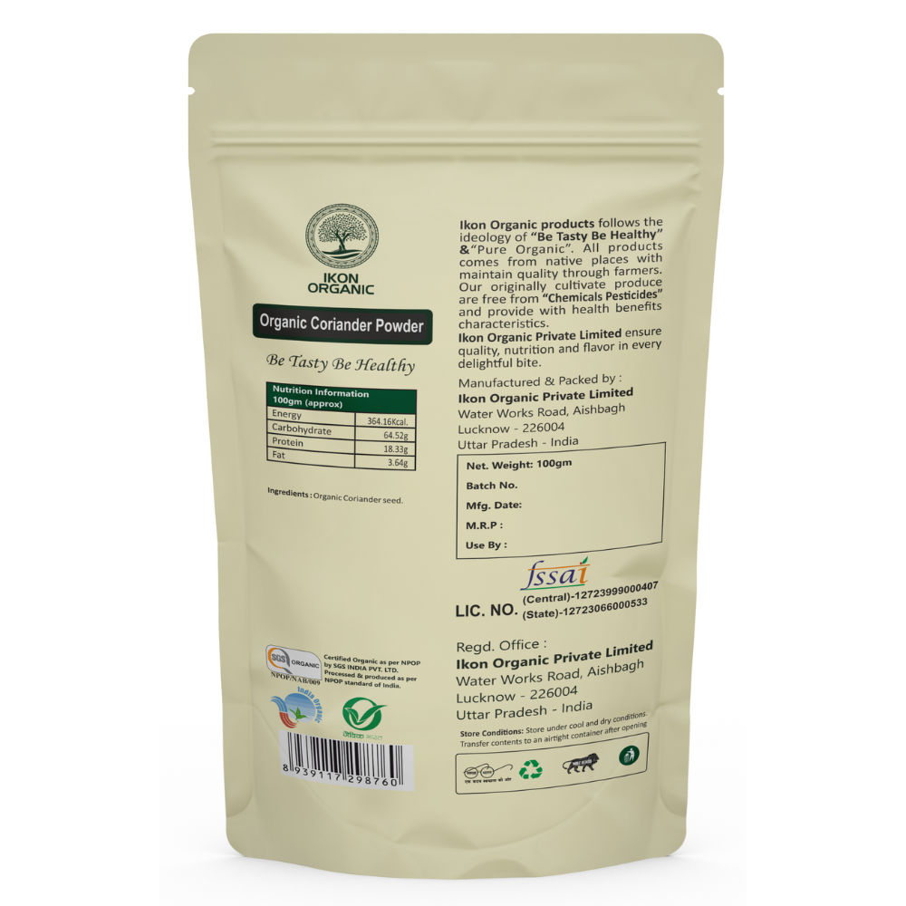 IKON Organic Coriander Powder-100 gm