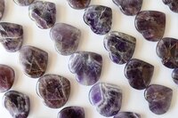 Amethyst Puffy Mini Hearts Crystal Hearts