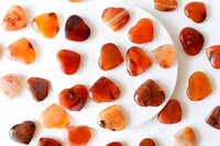 Carnelian Puffy Mini Heart Crystal Pocket-Sized Energy & Passion Stone