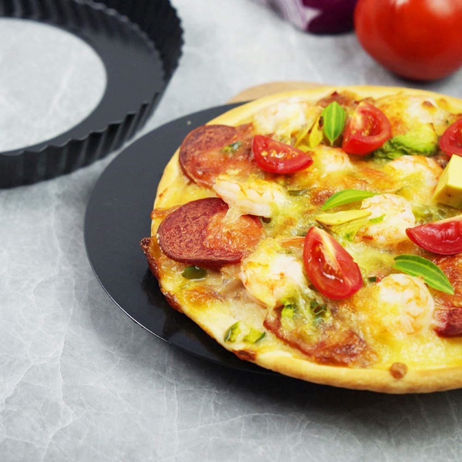STEEL PIZZA PIE PAN