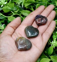 Fancy Jasper Puffy Mini Hearts Crystal Hearts