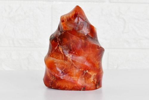 Carnelian Freeform Crystal, Large Apatite Stone