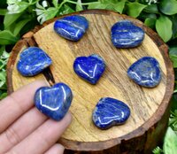 Lapis Lazuli  Puffy Mini Crystal Hearts Crystal Heart