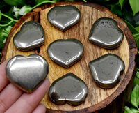 Pyrite Puffy Mini Hearts Crystal Hearts