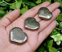 Pyrite Puffy Mini Hearts Crystal Hearts