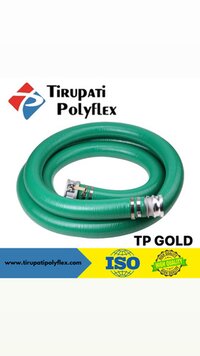 Pvc Heavy Duty Green Suction Hose Pipe - Medium Hardness, Standard Size, Round Shape | Tough, Reliable, Efficient Suction For Heavy-duty Needs