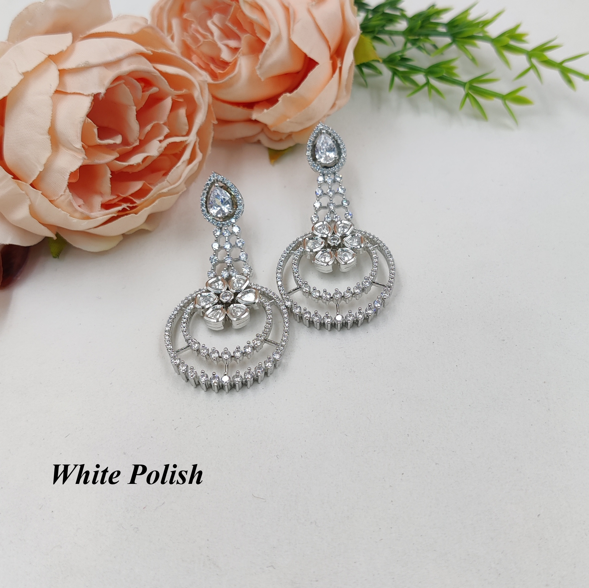 Glamorous Designer American DIamond Earrings