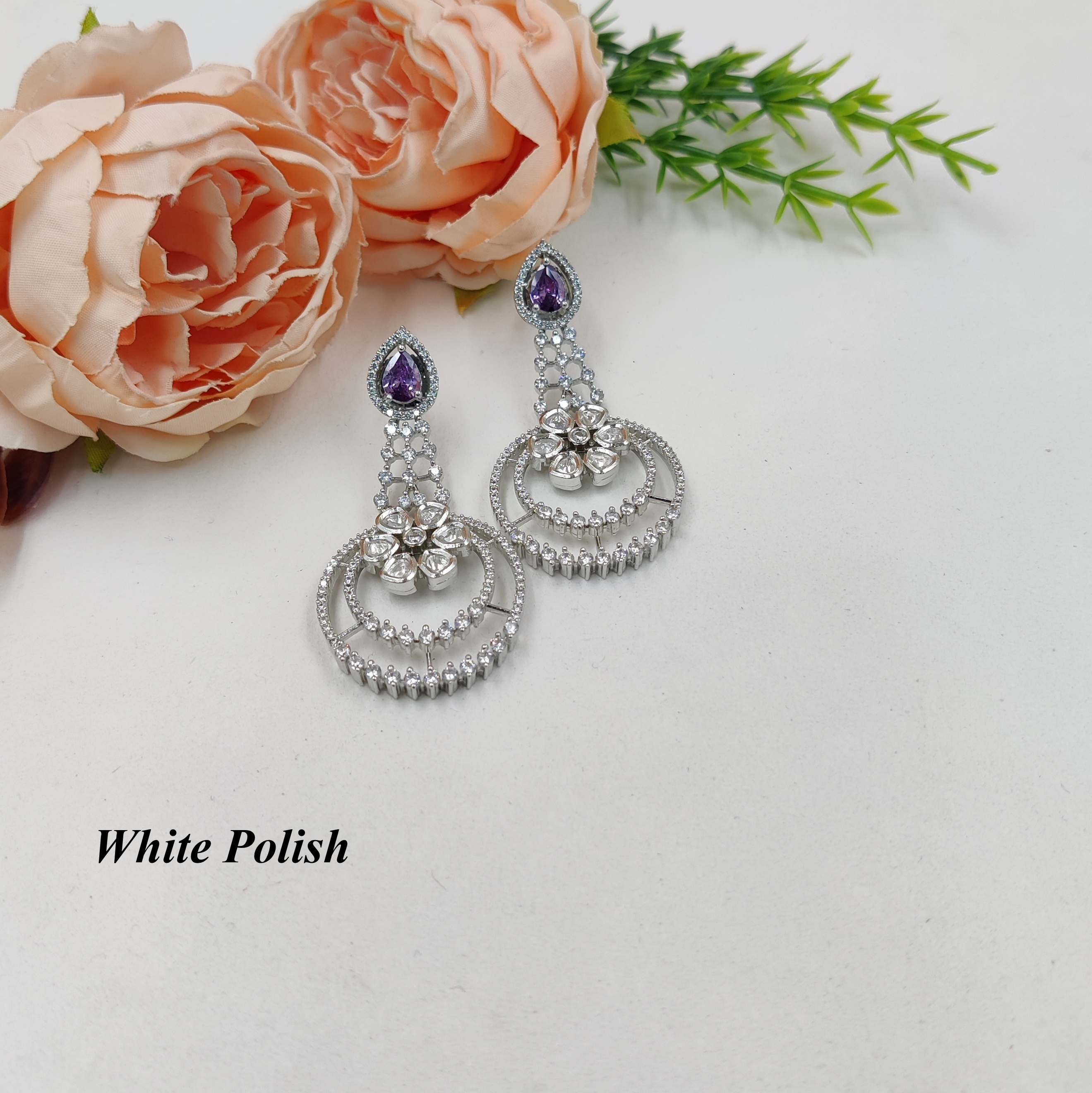 Glamorous Designer American DIamond Earrings