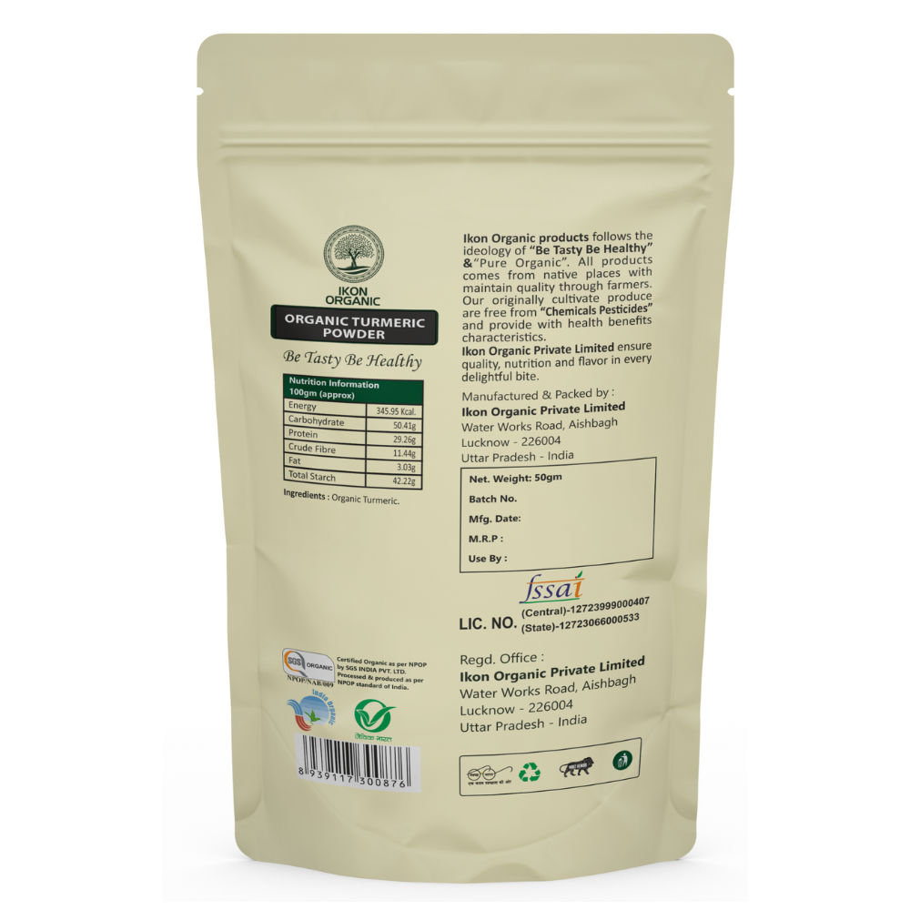 IKON Organic Turmeric Powder - 50gm