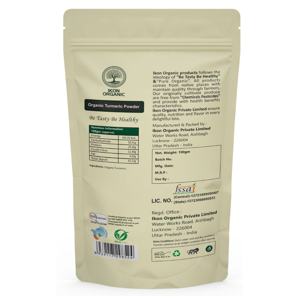 IKON Organic Turmeric Powder -100gm