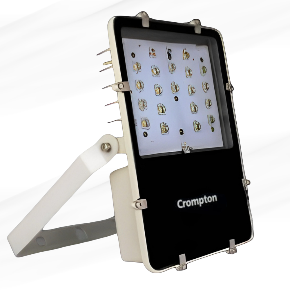 120 Watt LED Flood Light Rover Plus TFS-504-120-57-60D-HL2-GL-NBK Make Crompton