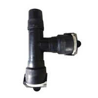Hdpe Sprinkler Tee Connector - Forged, Black Coated Finish | Durable Hdpe Material, Warranty Included For Long-lasting Performance