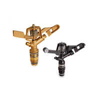Brass Automatic Rotating Sprinkler With Nozzle Thread - Brass Material, Golden & Black Finish | Hot Rolled, Galvanized, Warranty Included