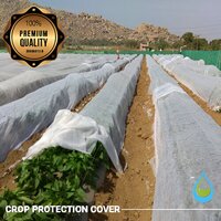 Non-woven Fabric 7 Feet 400 Meter Protection Cover - 17 Gsm, White Transparent Polypropylene For Crop Protection, Water Conservation, & Pest Control