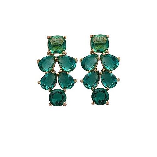 Emerald hydro sparkling earrings