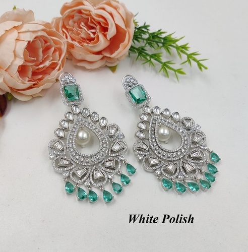 Pearl Traditional Chandbali Earrings