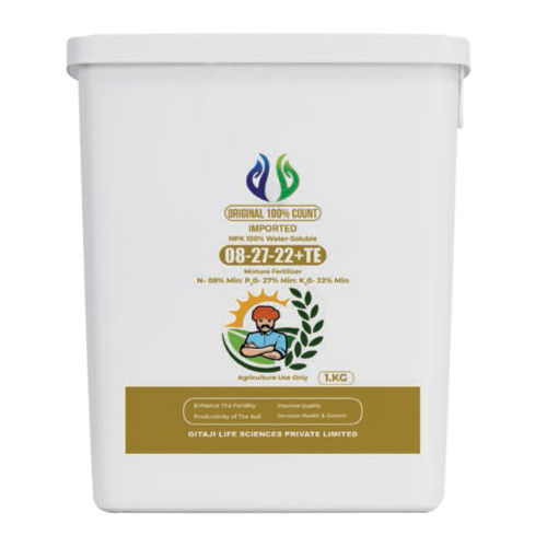 Npk-08-27-22- Water Soluble Mixture Fertilizer - Physical State: Powder