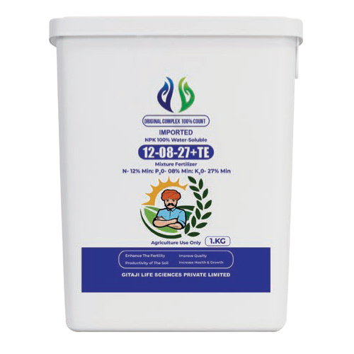 NPK-12-08-27 Water Soluble Mixture Fertilizer