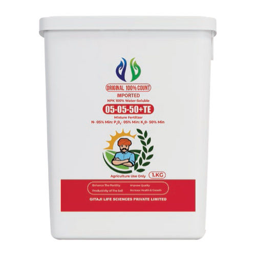 Npk-05-05-50 Water Soluble Mixture Fertilizer - Application: Agriculture