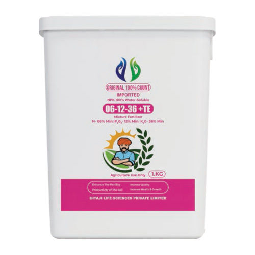 Npk-06-12-36- Water Soluble Mixture Fertilizer - Physical State: Powder