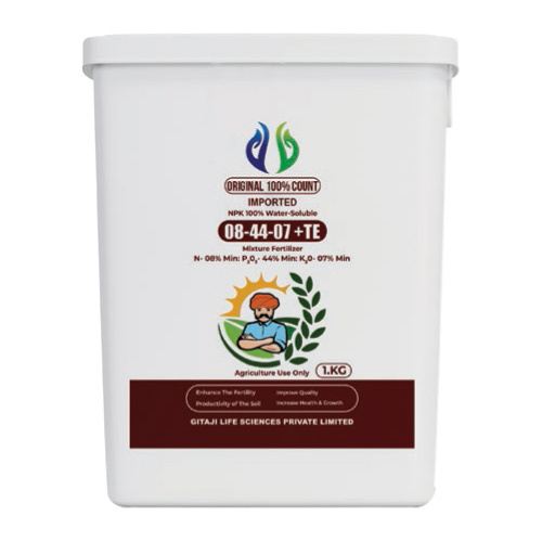 NPK-08-44-07 Water Soluble Mixture Fertilizer