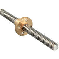 Lead Screw - Stainless Steel And Brass, Custom Diameter, Silver Gold Finish | High Precision, Durable, Anti-corrosive, Polished Surface