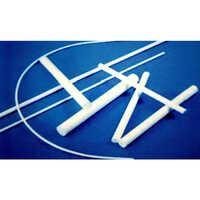 Ptfe Extruded Rod - 1000 Mm Length, 6 Mm Diameter, White | Chemical Resistant, Low Friction For Engineering Industrial Applications