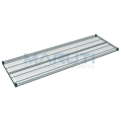 24 x 60 Wire Shelving Green